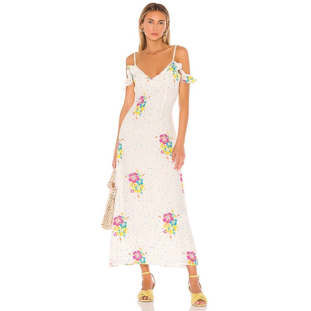 All things mochi Joy Dress in White Multi Floral